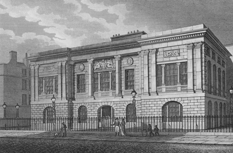 Trinity House, Tower Hill, London (gravering) av Thomas Hosmer Shepherd