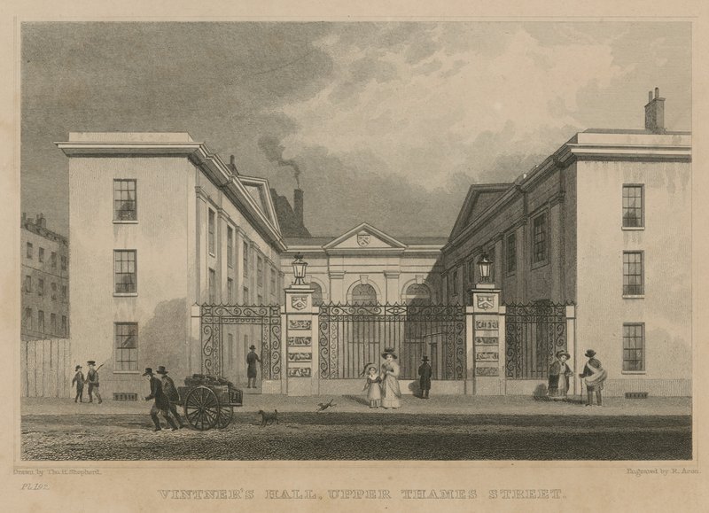 Vintners Hall, Upper Thames Street, London av Thomas Hosmer Shepherd