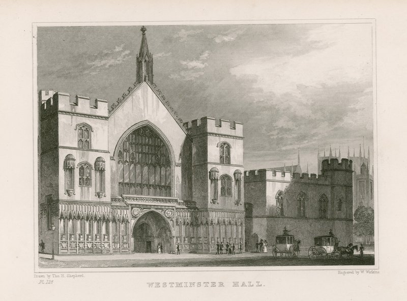 Westminster Hall av Thomas Hosmer Shepherd