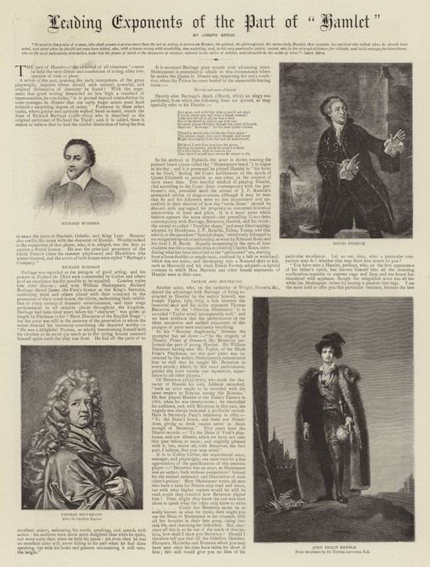 Ledende eksponenter for delen av Hamlet av Thomas Lawrence