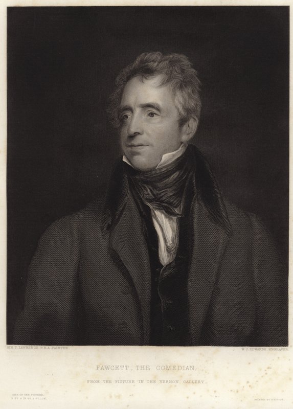Portrett av John Fawcett av Thomas Lawrence