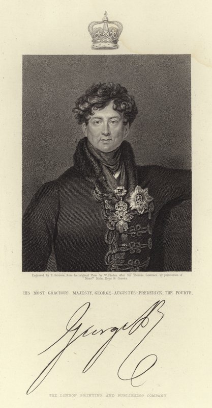 Portrett av kong George IV av Thomas Lawrence