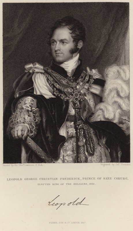 Portrett av kong Leopold I av Thomas Lawrence