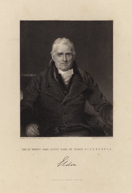 Høyre ærede John Scott Earl of Eldon av Thomas Lawrence