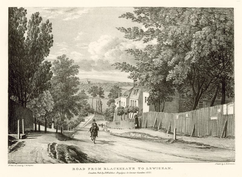 Vei fra Blackheath til Lewisham, London av Thomas Mann Baynes