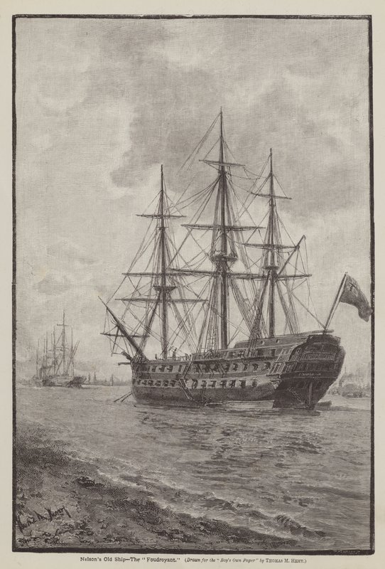 Nelsons gamle skip, Foudroyanten av Thomas Marie Madawaska Hemy