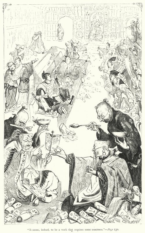 Illustrasjon for Gullivers reiser av Jonathan Swift (gravering) av Thomas Morten