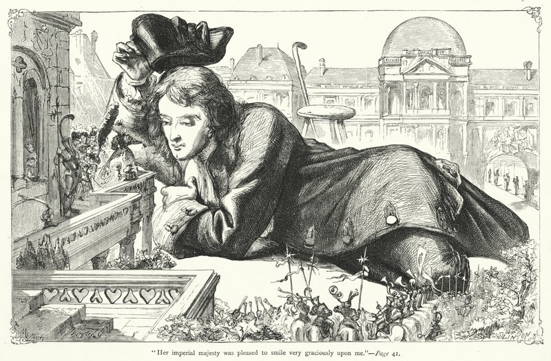 Illustrasjon for Gullivers reiser av Jonathan Swift (gravering) av Thomas Morten