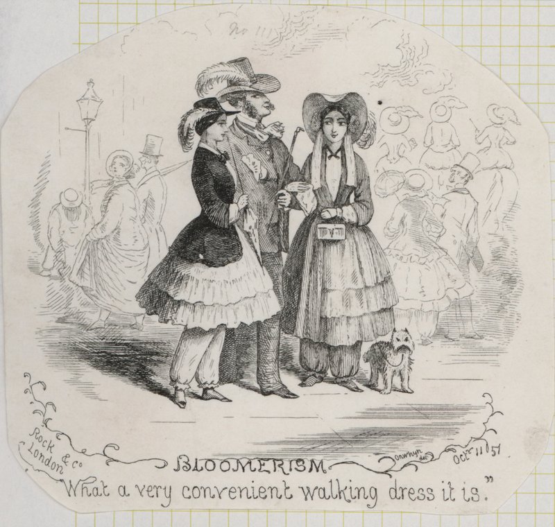 Viktoriansk damemote: bloomers (gravering) av Thomas Onwhyn