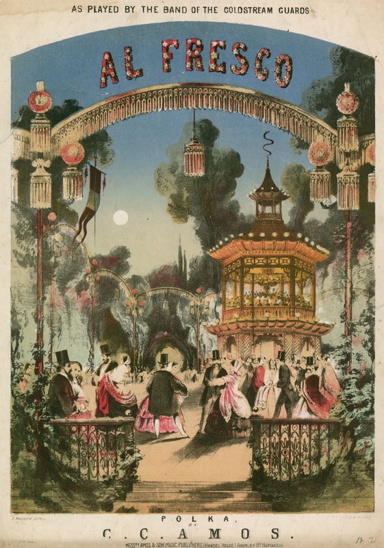 Al Fresco Polka, musikalsk partitur av Thomas Packer