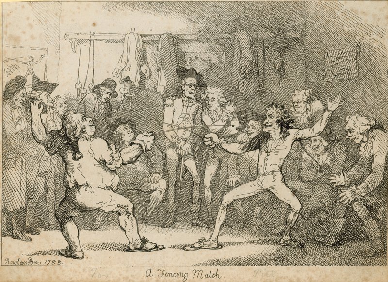 En fektekamp av Thomas Rowlandson