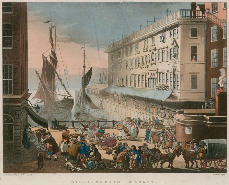Billingsgate Market av Thomas Rowlandson