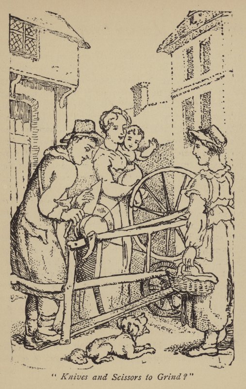 Kniver og sakser å slipe? av Thomas Rowlandson