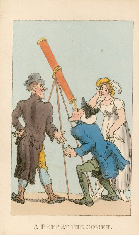 Kikk på kometen av Thomas Rowlandson