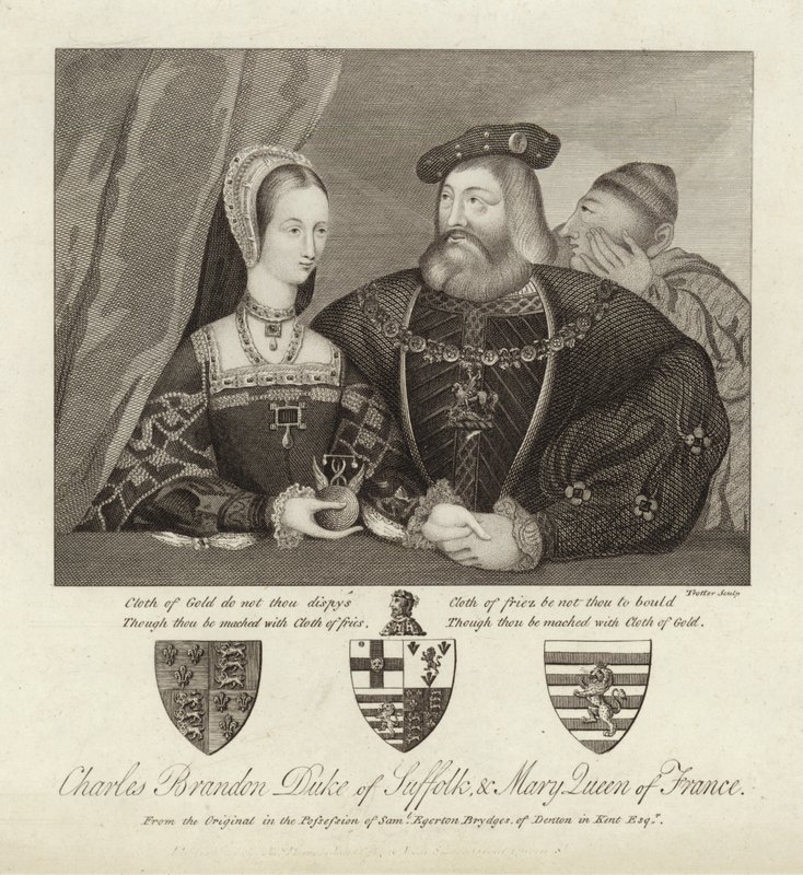 Charles Brandon hertug av Suffolk og Mary Queen of France av Thomas Trotter