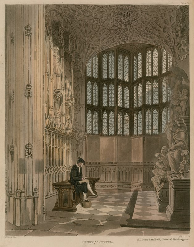 Henrik 7. kapell; Westminster, London av Thomas Uwins