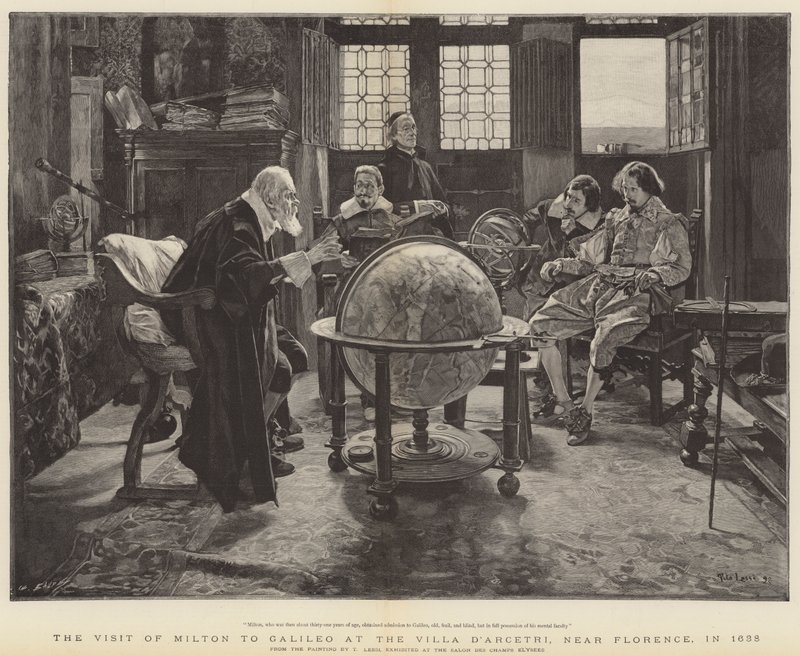 Besøk av John Milton til Galileo på Villa D