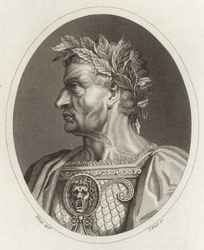 Galba Caesar, romersk keiser av Tiziano Vecelli