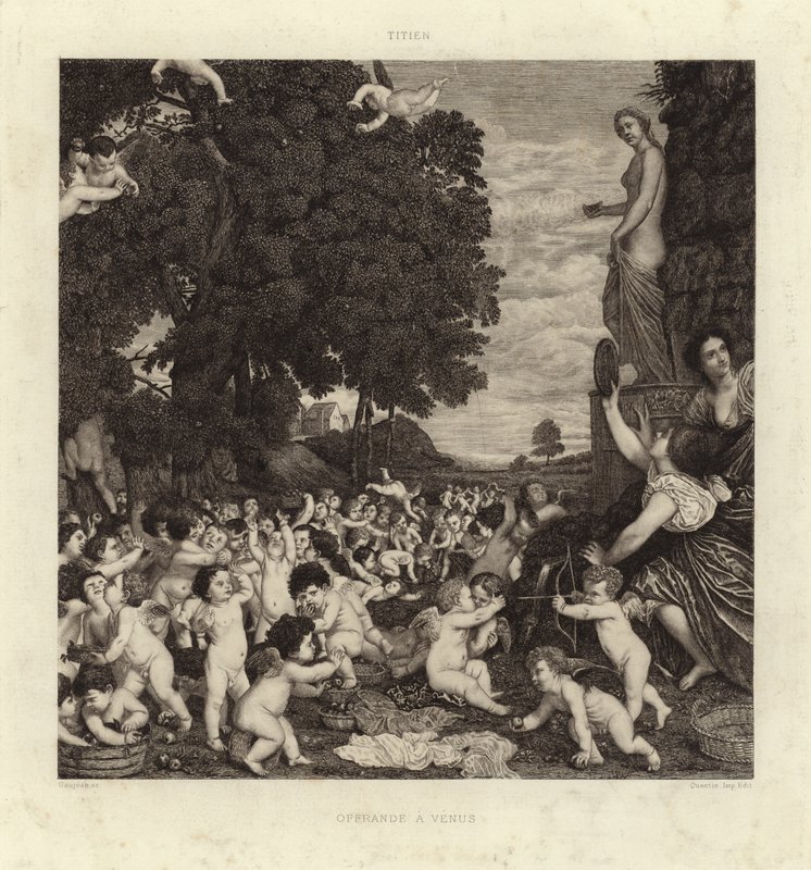 Tilbedelsen av Venus av Tiziano Vecelli