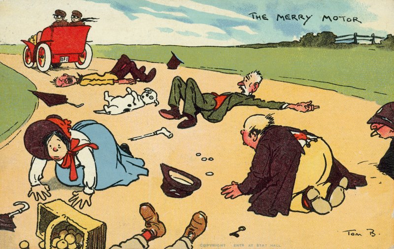 The Merry Motor, Ulykker av Tom Browne
