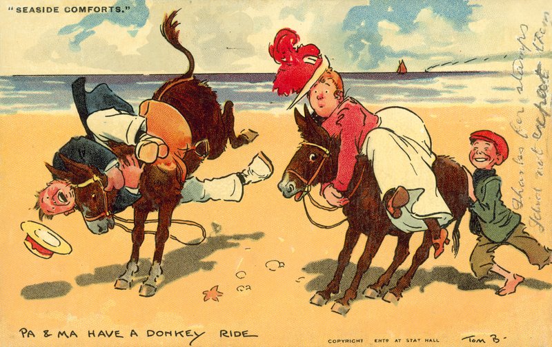 Komfort ved sjøen (chromolitho) av Tom Browne