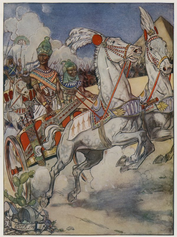 Og den egyptiske hæren dro ut av Tony Sarg