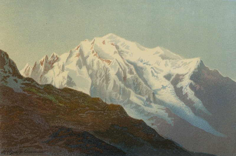 Mont Blanc fra Col De Balm av Unbekannt Unbekannt