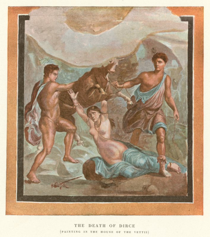 The Death of Dirce av Unbekannt Unbekannt