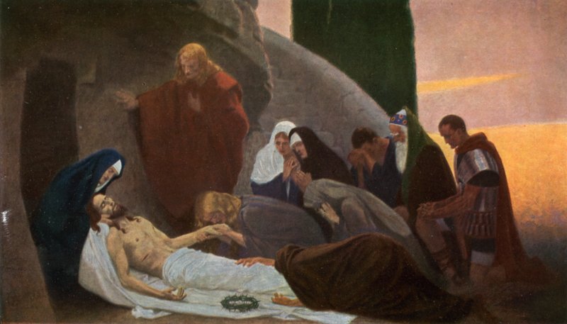 Jesu begravelse av Unbekannt Unbekannt