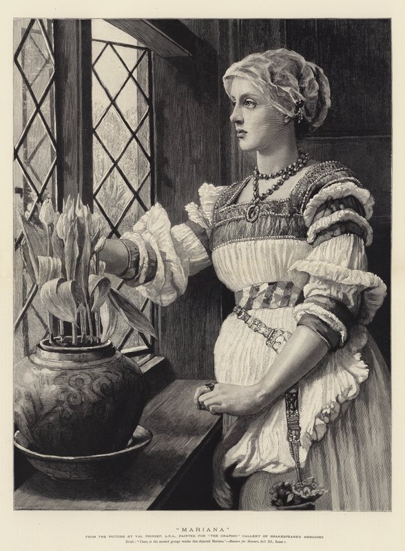 Mariana av Valentine Cameron Prinsep