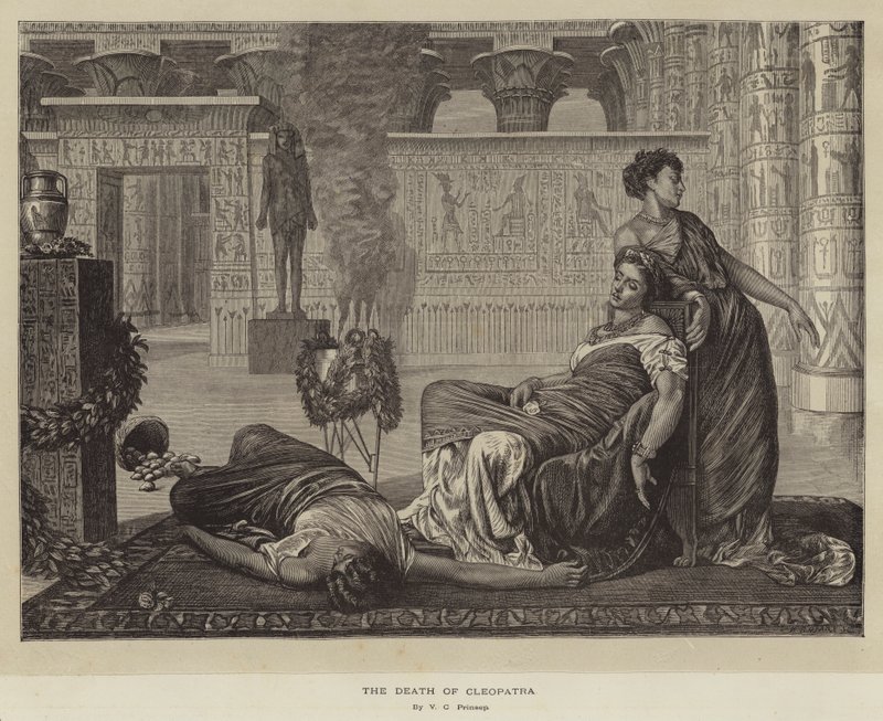 Kleopatras død av Valentine Cameron Prinsep