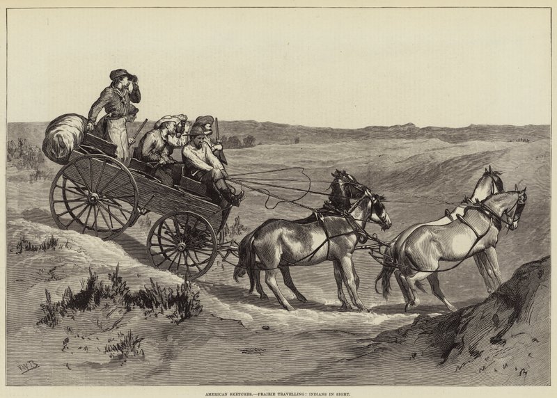 Amerikanske skisser, Prairie-reiser, indianere i sikte av Valentine Walter Lewis Bromley