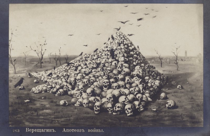 Krigens apoteose, 1871 av Vasili Vasilievich Vereshchagin