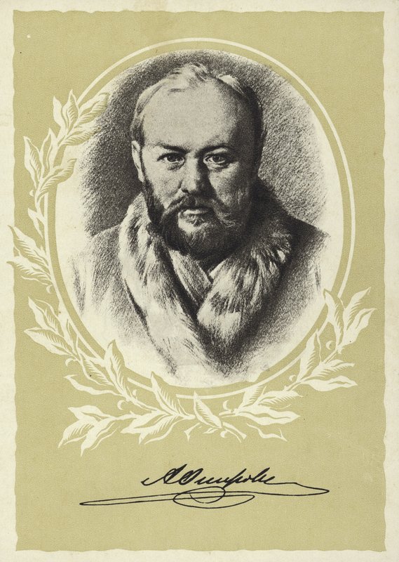Alexander Ostrovsky , russisk dramatiker av Vasili Grigorevich Perov