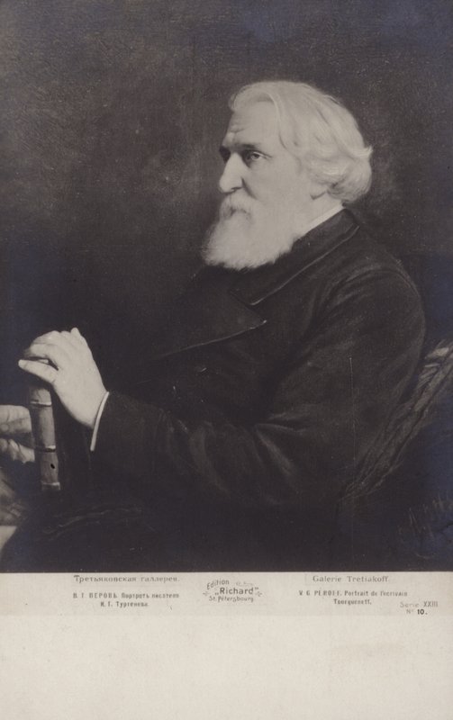 Ivan Turgenev , russisk romanforfatter, novelleforfatter og dramatiker av Vasili Grigorevich Perov