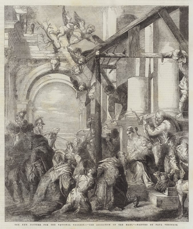 Tilbedelsen av magiene av Paolo Veronese