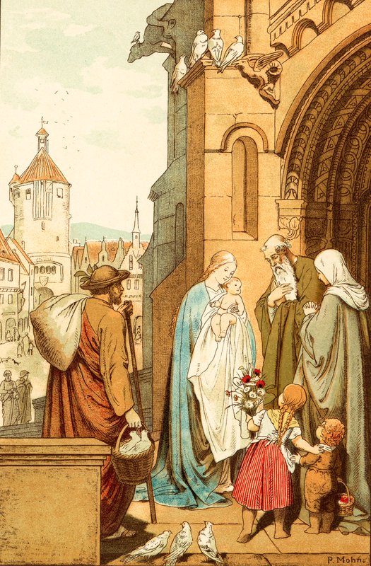 Kristus brakte til Jerusalem av Victor Paul Mohn