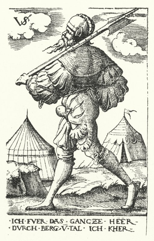 Landsknecht av Virgilius the elder Solis