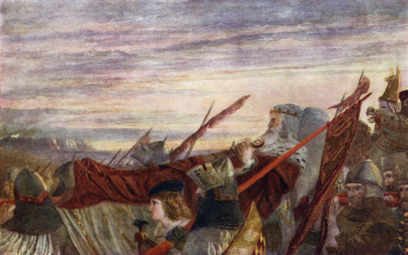 Den siste mars av Edward I av W. Bell Scott