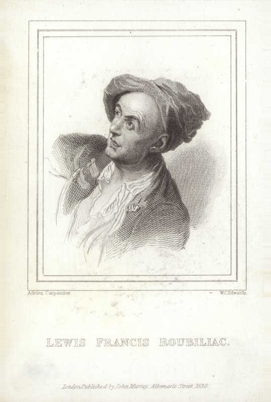 Louis-Francois Roubiliac , fransk billedhugger av W.C. Edwards