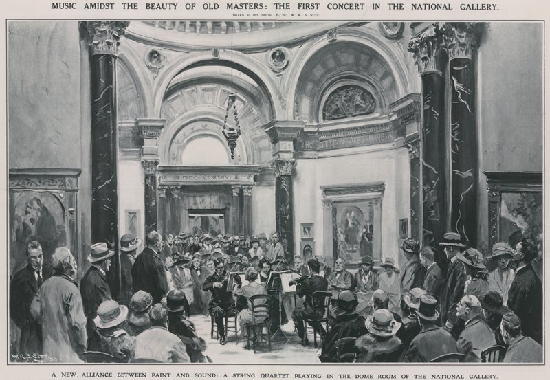 Den første konserten i Nasjonalgalleriet av W.R.S. Stott