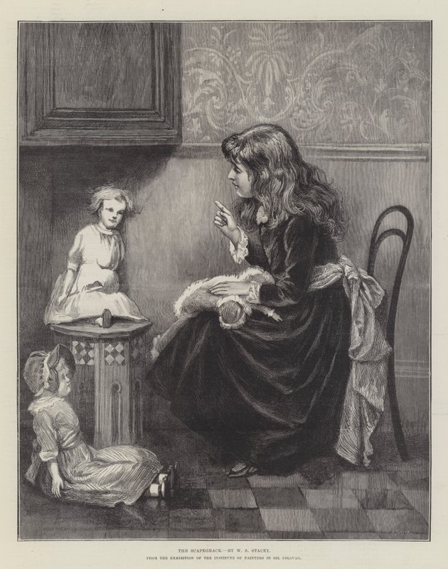 The Scapegace, fra utstillingen til Institute of Painters in Oil Colors av W.S. Stacey