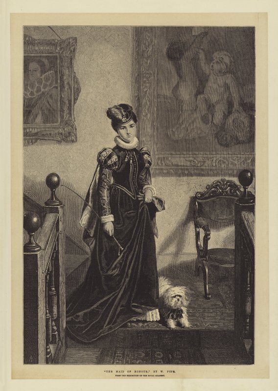 The Maid of Honour, fra utstillingen til Royal Academy av W. Fyfe