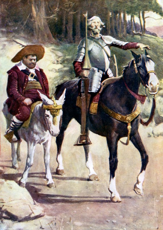 Illustrasjon for Don Quijote av Walter Grieve