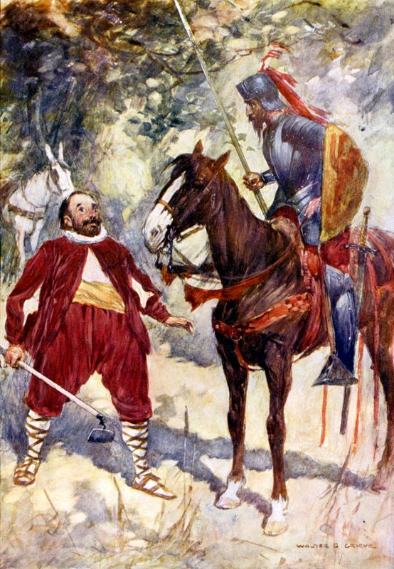 Illustrasjon for Don Quijote av Walter Grieve