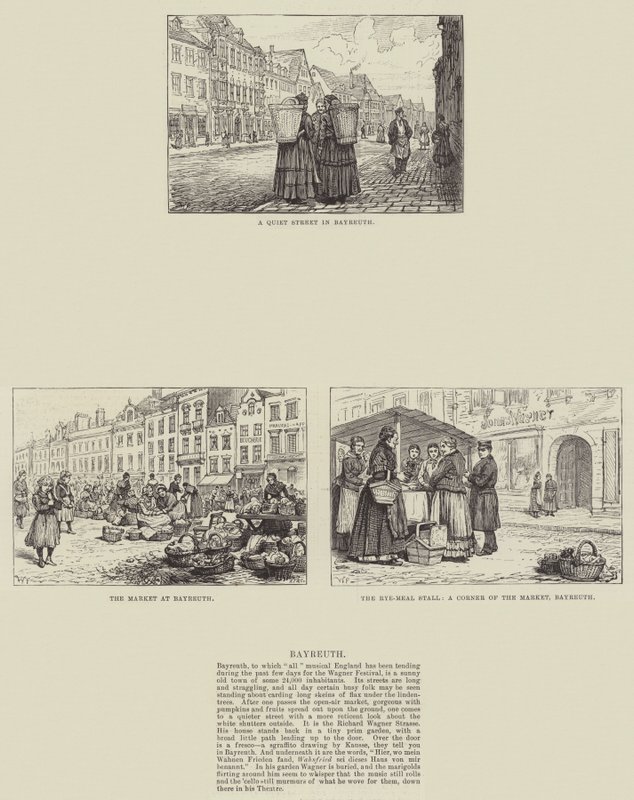 Skisser av Bayreuth av Walter Paget