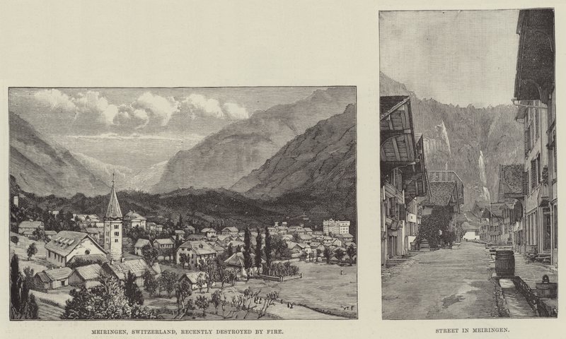 Skisser av Meiringen av Walter Paget