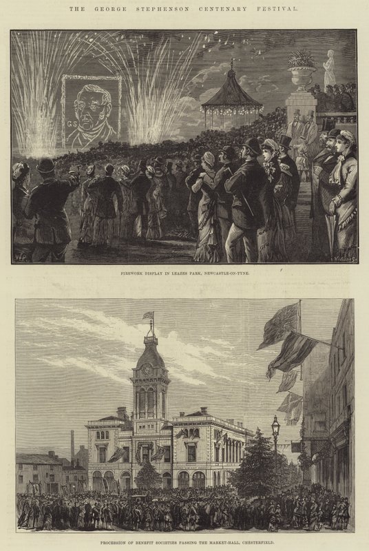 George Stephensons hundreårsfestival av Walter Paget