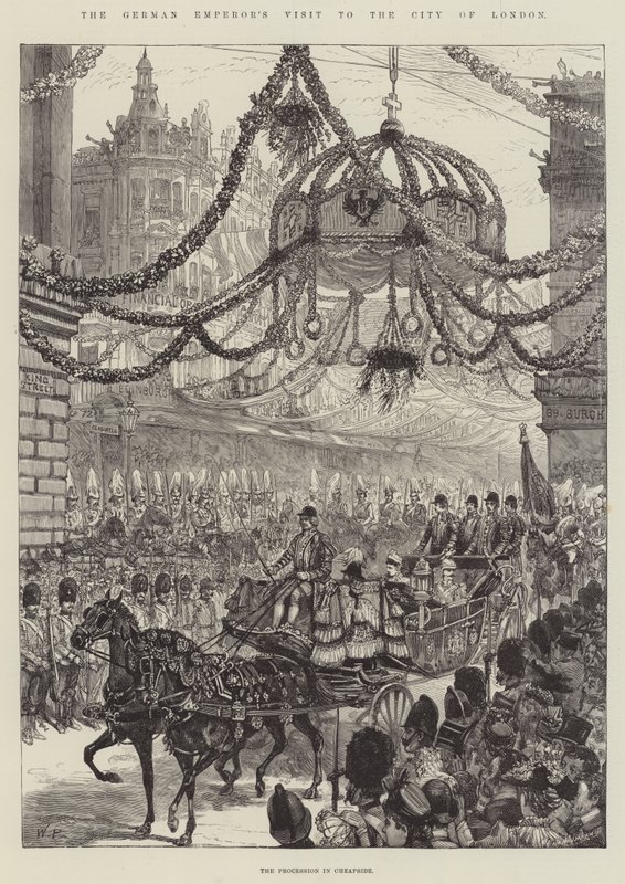 Den tyske keiserens besøk i City of London av Walter Paget