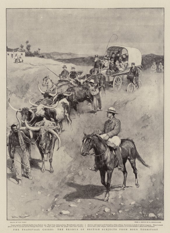 Transvaal-krisen, utvandringen av britiske undersåtter fra boerterritoriet av Walter Stanley Paget